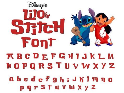 lilo and stitch lettering.